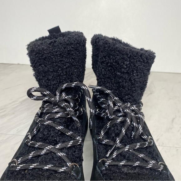 New! BP Summit Faux Fur Black Chunky Boot 8.5 - Picture 11 of 15